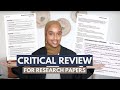 Research Paper Critique Essentials