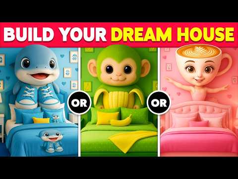 Would You Rather - Build Your Luxury Fantasy House 🏡🌈👑🤩 Stitch, Brainrot, Minecraft, Paw Patrol