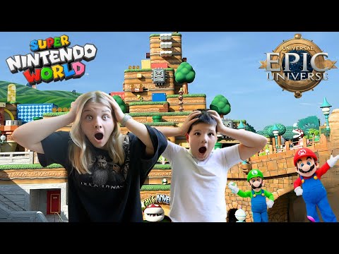 BEST VACATION EVER! EPIC UNIVERSE at Universal Orlando! SUPER NINTENDO WORLD / Mario & Donkey Kong!