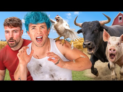 SOBREVIVÍ 48 HORAS EN LA GRANJA CON MrBeast