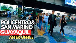 [4K] Así se ve Guayaquil de noche | Caminata ASMR por los centros comerciales más populares