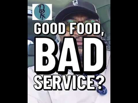 "Good food, bad service?" #30secswithdr#@30secswithdrt #motivation #dailyinspiration #goodbehavior