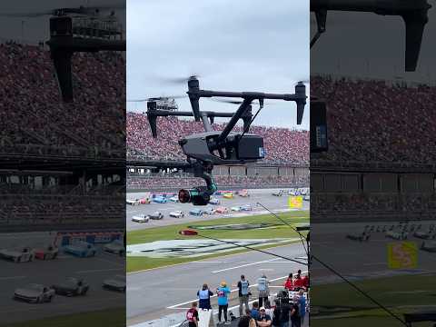 How a NASCAR race is live streamed using a drone 🏎️ DJI Inspire 3 🎬 @BeverlyHillsAerials