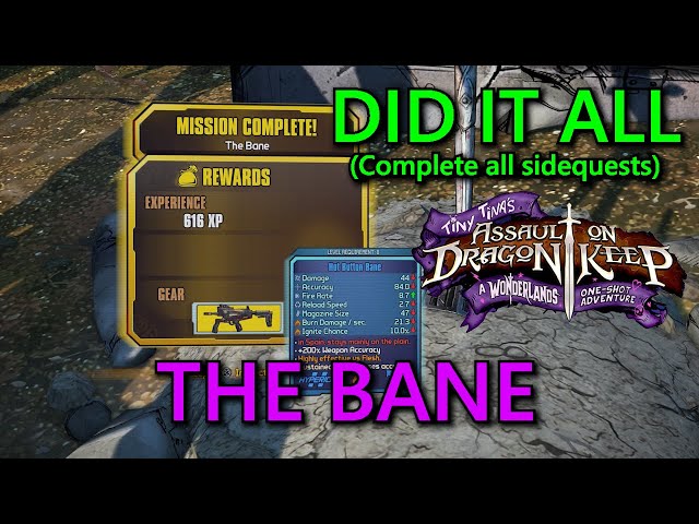 Tiny Tina's Assault On Dragon Keep: Did It All Part 9: The Bane Guide