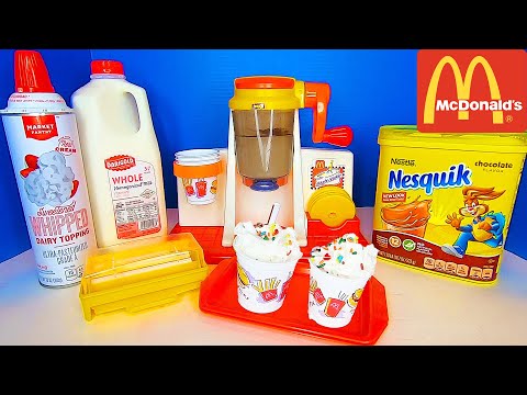 McDonald's SHAKE MAKER | Happy Meal Magic, Ice Cream MilkShakes - Toy Food For Kids