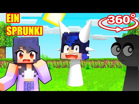 APHMAU Shocked! EIN Became a SPRUNKI in Minecraft 360°!