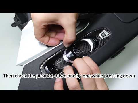 For Corvette C8 3LT Stingray Coupe Convertible Z06 Z51 Performance 20+ Center Console Frame Transmission Control PRND Frame Button Cover Dry Carbon Fiber D1WT055 D1WT056