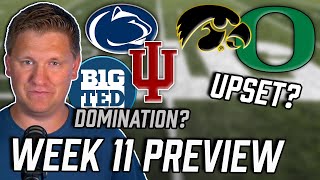 Big Ten Ted's Week 11 Big Ten Football PREVIEW - Is Oregon on UPSET ALERT at Iowa?