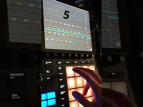 Rhythm exercise with a pad controller