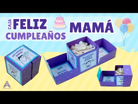 🎂 Caja sorpresa de ¡Feliz cumpleaños! para mamá! 🎈Flork