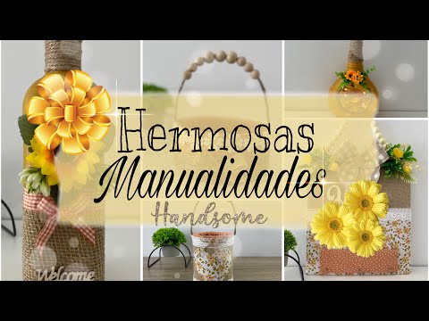 Hermosas Manualidades  para Decorar tu hogar 😍🧡 / Ideas recicladas / artesanato