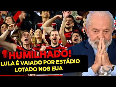 HUMILHADO EM PÚBLICO: Lula é vaiado por multidão em estádio LOTADO durante jogo do Flamengo nos EUA