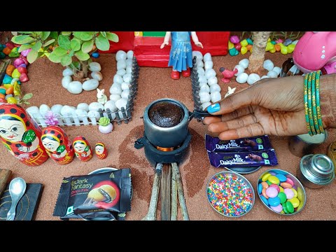 Dark Fantasy Biscuit Chocolate Cake With Pressure Cooker | Easy Cake Recipe | Miniature housewife