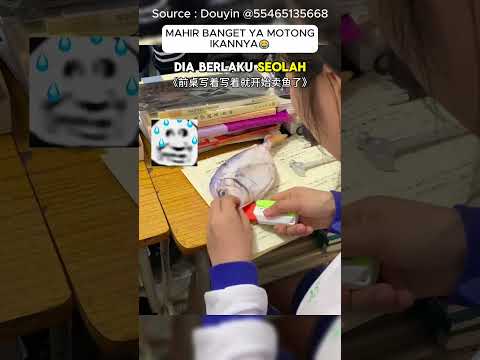 Seorang siswi bermain dengan peralatan sekolah #lucuabis #lucu #kocakabis #shorts #viral #fypシ