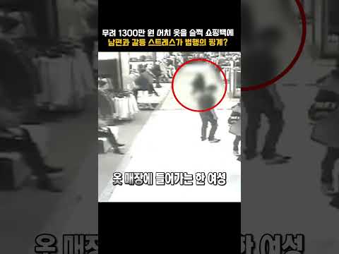 <strong>쇼핑몰에서</strong> 의류만 1300만원 어치나 슬쩍 훔친 주부? 남편과의 갈등으로 스트레스 받아서 | KBS 20140220 방송