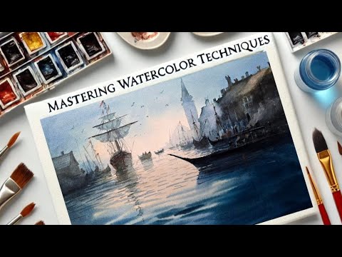 Painting a Stunning Seascape and Water Reflections