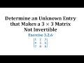 Matrix Inverses and Determinants