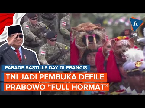 Membuka Defile Bastille Day, Pasukan TNI Dapat Hormat dari Prabowo!
