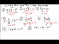 Solving One and Two Step Equations Challenge