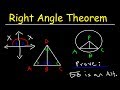 Understanding the Right Angle Theorem