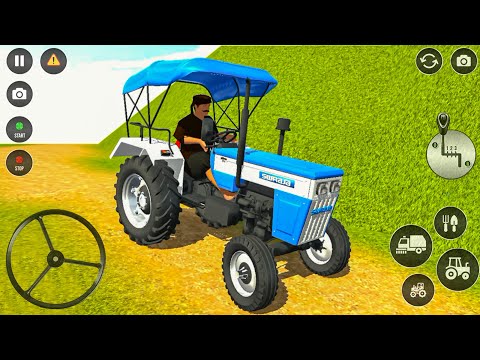 Mavi Traktör Sürüş Simülatör Oyunu - Traktör Sürüş Oyunu - Android GamePlay