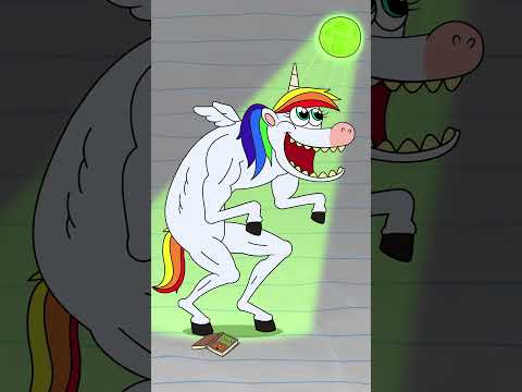Halloween Unicorn...Werewolf?! 🌕 (Animation Meme) #boyanddragon #shorts