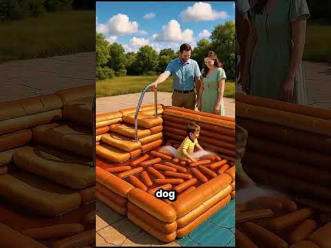 Papà si è fatto il bagno in una piscina di gamberi fritti 🤯