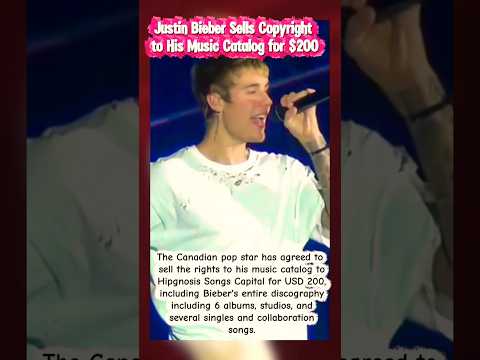 Justin Bieber Sells His Music Catalog #shorts #news #justinbieber
