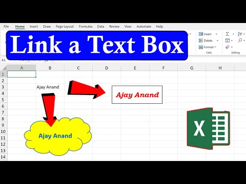 How to link a Cell with Text box in Excel