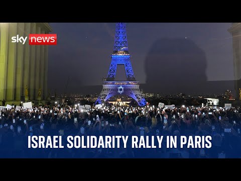 Watch live: Solidarity rally in support of Israel takes place in Paris