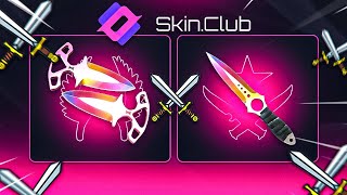 I WON VERY HUGE KNIVES ON SKINCLUB ! SKINCLUB PROMO CODE 2025 ! SKINCLUB 2025 ! CASE OPENING 2025 !