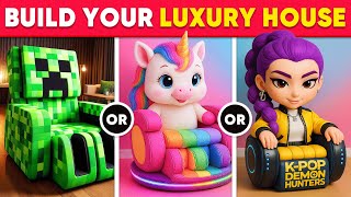 Would You Rather - Build Your Luxury Idol Dream House 🏡👑💖🌈 Daily Quiz
