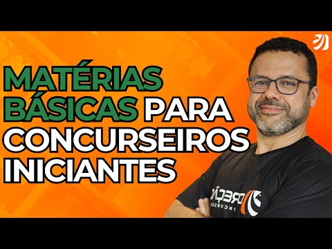 MATÉRIAS BÁSICAS PARA COMEÇAR A ESTUDAR PARA CONCURSOS PÚBLICOS