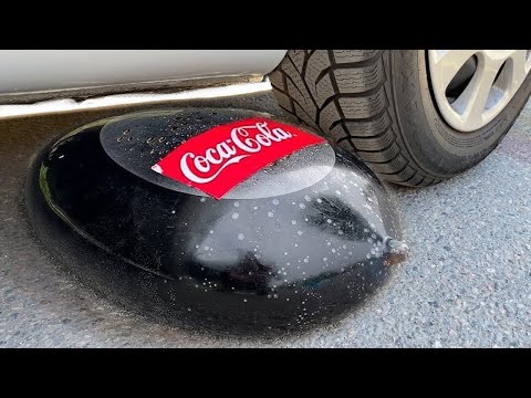 COCA COLA CONDOM VS CAR, Coca Cola Zero, PowerAde, Fanta, Sprite, Frukoand Mentos Different Undergro