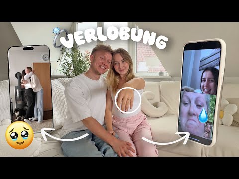 Reaktionen auf unsere VERLOBUNG👫🏼💍 (kanns immer noch nicht glauben😭)