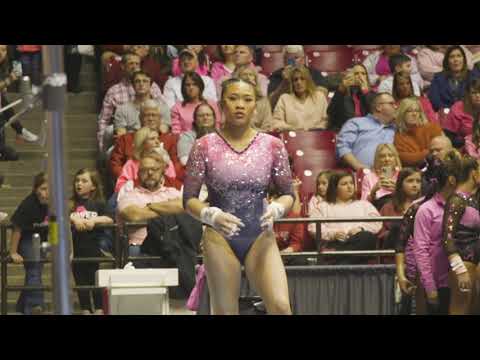 Suni Lee dominates, scores two perfect 10โs at Alabama | FULL ROUTINE (Bars, Vault, Floor, Beam)