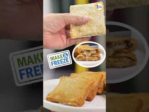 Cheeseburger Samosa Parcels 👉Make and Freeze Ramadan Special Recipe by Food Fusion