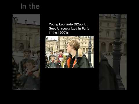 Young Leonardo DiCaprio Hangs Out in Parisโ1995