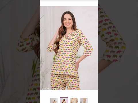 Meesho Summer Haul Cotton Night Dress Meesho Meesho Co-ord Set Haul under 500 #meesho #haul #shorts