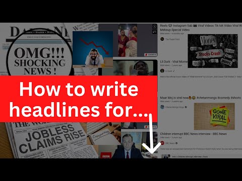 How to write headlines for copywriting, blog, ads, article and YouTube videos