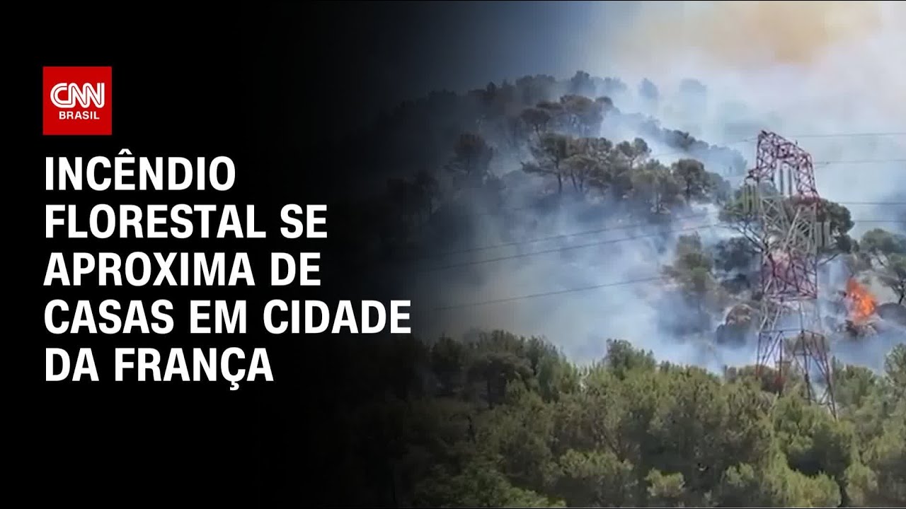 França fogo consome 700 hectares e ameaça casas em Marselha | CNN 360º