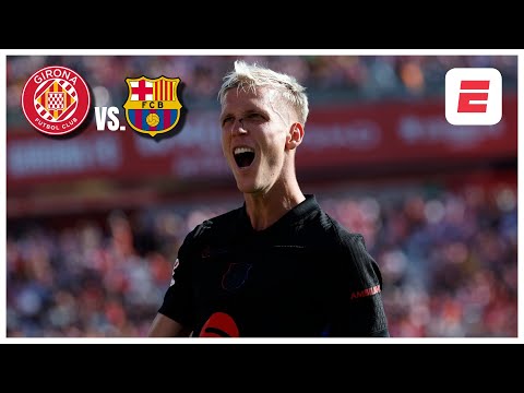 DANI OLMO anota el 0-3 y BARCELONA ya golea al GIRONA en Montilivi | La Liga