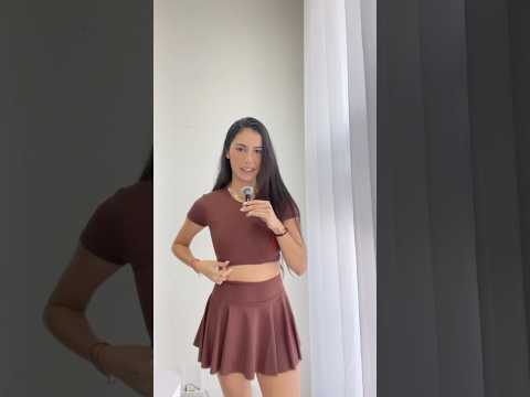 Me hice este set deportivo 😍 te enseño hacer la falda en mi canal 😍 #costura #costuraamano #diy