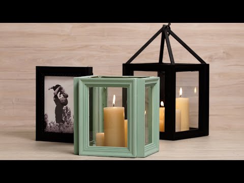 How to Make Decorative Lanterns Using Picture Frames