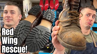 Rescuing 50 year old Red Wing Iron Rangers - Vintage shoe repair!