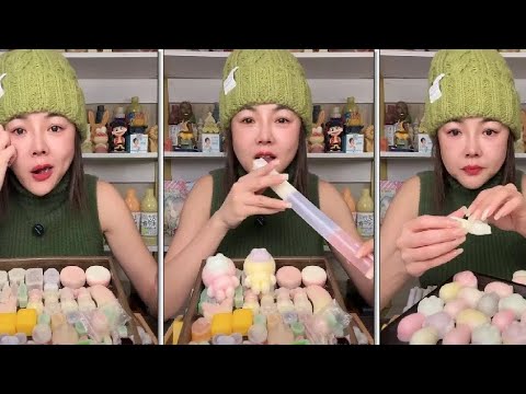 EATING WAX CANDY SO YUMMY ASMR ep3041 #faasmr #mukbang #eating #candy