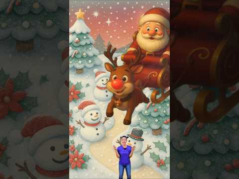 Rudolph y Papa Noel 🎅🦌 ¡Adivinanzas de Navidad para Niños!