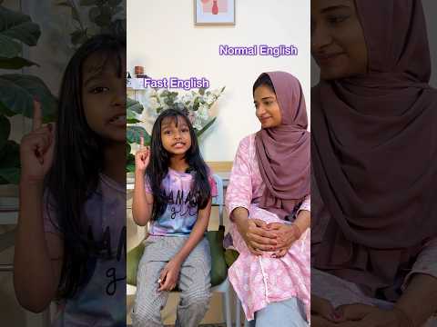 NORMAL ENGLISH 🆚 FAST ENGLISH #englishwithhenna #numamohsin #spokenenglish #naughtynuma