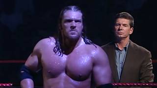 Triple H Vs Shane McMahon - Vince McMahon, The Rock, Stone Cold, Kane Ringside Part 1 - RAW IS WAR!