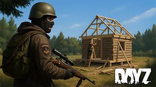 Trying to Build a Survival Shelter in this NEW Winter DayZ Server!